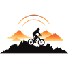 Mountain Bike Cyclist Drawing