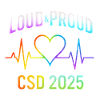 LGBTQ Pride 2025 Heartbeat Design