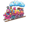 Colourful dream locomotive