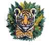 Tigerjunges im Dschungel