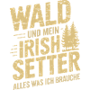 Wald und mein Irish Setter
