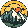 Mountain Sunset Adventure Art