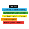 Das O-Ei bunt