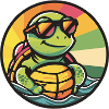 Turtle Comic Cool Summer