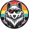 Wolf Comic Cool Sommer