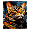 Cat Portrait Head