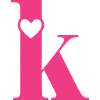 Buchstabe k Anfangsbuchstabe mit Herz