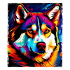 Husky Dog Portrait