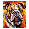 Bulldog Dog Portrait