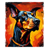 Doberman Dog Portrait