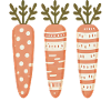Easter Carrot Pattern Cute Cute