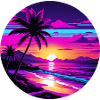Summertime Vacation Beach Sunset