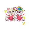 Valentine's Day Cat Kitten Hearts