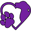 Dog heart paw.