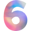 Bunte Zahl 7