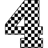 Number 4 checkered