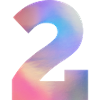 Bunte Zahl 2