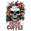 Drink Coffee Kaffee Skull