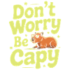 Capibara Maak je geen zorgen Wees Capy Capibara knaagdier