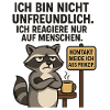Raccoon saying: contact avoidance