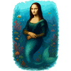 Mona Lisa mermaid