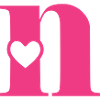 Buchstabe n Anfangsbuchstabe mit Herz