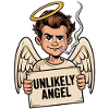 Sarcastic Angel with Saying
