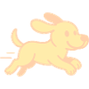 Cute dog motif