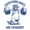 Gym Sport Weightlifting Raccoon