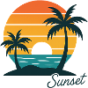 Retro Sunset Escape