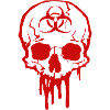 BioHazard Skull Red