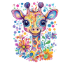 Bunte Giraffe Träume