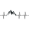 Mountain Heartbeat Mountains ECG
