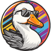Gans Comic Cool Sommer
