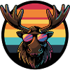 Elch Comic Cool Sommer