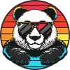 Panda Comic Cool Sommer