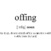 Offing Definition Dictionary