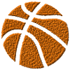 Basketbal geborduurd