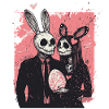Spooky Easter couple