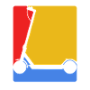 E-scooter, electric scooter with battery