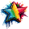 Star Rainbow Motif