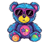 Bunter Sternen Teddy