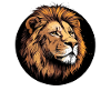 Majestic lion's head