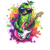 Rockige Gitarre-Gurke