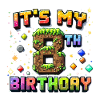 8th Birthday Kids Pixel
