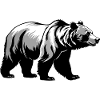 Ours - Autocollant Animal mignon