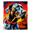 Great Dane Dog Portrait