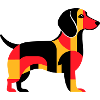 Minimalist Dachshund