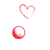 I love Golf - white