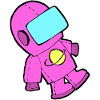 Spaceman in pink